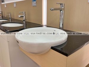 INAX AL-333V - Chậu rửa mặt lavabo đặt bàn bán âm Aqua Ceramic 4 Chậu rửa mặt lavabo INAX AL-333V bán âm Aqua Ceramic