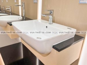 Chậu rửa mặt lavabo INAX AL-345V (EC/FC) bán âm Aqua Ceramic