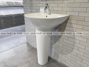 INAX L-288V (EC/FC) L-288VC - Chậu rửa mặt lavabo chân lửng treo tường 4 Chậu rửa mặt lavabo INAX L-288V (EC/FC) L-288VD chân dài treo tường