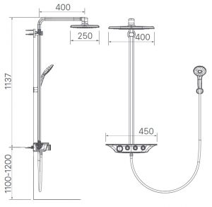 INAX BFV-655T - Vòi sen cây nhiệt độ 7 ban ve ky thuat sen cay inax bfv 655t