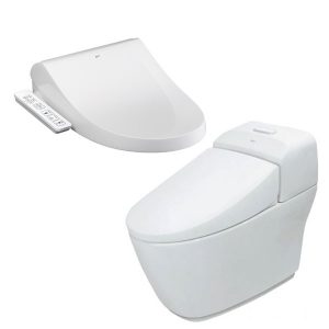 Bồn Cầu 1 khối INAX AC-1032/CW-H18VN nắp rửa điện tử