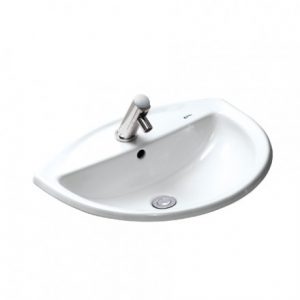 INAX AL-2396V - Chậu rửa mặt lavabo đặt bàn dương vành Aqua Ceramic (bỏ mẫu) 2 Chậu-Rửa-Lavabo-Inax-L-2396V-Âm-Bàn-Dương-Vành-1