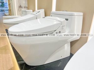 INAX AC-1035 CW-S15VN - Bồn cầu thông minh Aqua Ceramic nắp rửa cơ 8 Bồn cầu 1 khối INAX AC-1035 CW-KA22AVN Aqua Ceramic nắp rửa điện tử