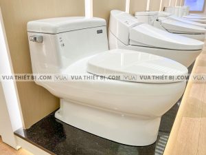 INAX AC-4005 CW-KA22AVN - Bồn cầu thông minh Aqua Ceramic nắp điện tử 7 Bồn cầu 1 khối INAX AC-4005VN Aqua Ceramic nắp êm