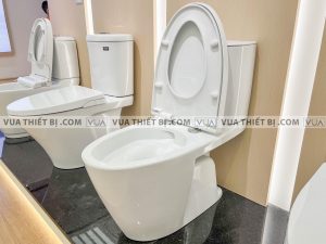 INAX AC-602 CW-S15VN - Bồn cầu thông minh Aqua Ceramic nắp rửa cơ 9 Bồn cầu 2 khối INAX AC-602VN Aqua Ceramic nắp êm