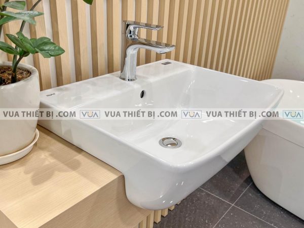 Chậu rửa mặt lavabo INAX AL-345V (EC/FC) bán âm Aqua Ceramic