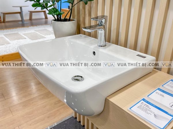 Chậu rửa mặt lavabo INAX AL-345V (EC/FC) bán âm Aqua Ceramic