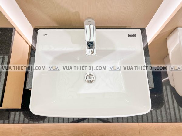 Chậu rửa mặt lavabo INAX AL-345V (EC/FC) bán âm Aqua Ceramic