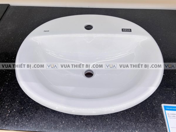Chậu rửa mặt lavabo INAX AL-2395V ( VEC/VFC ) dương vành Aqua Ceramic