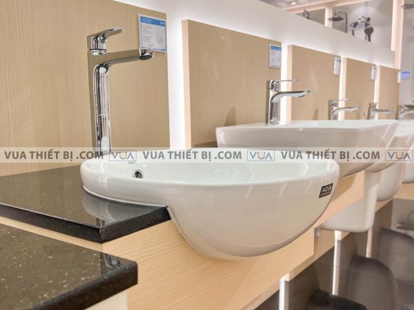 Chậu rửa mặt lavabo INAX AL-333V bán âm Aqua Ceramic