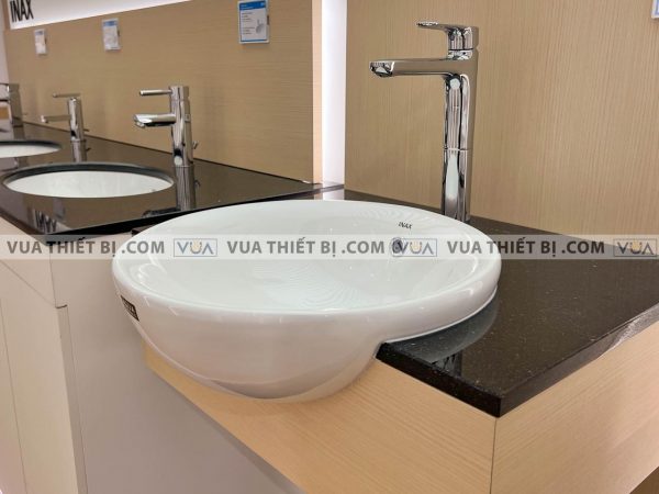 Chậu rửa mặt lavabo INAX AL-333V bán âm Aqua Ceramic