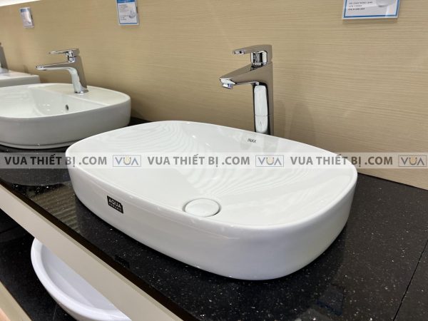 Chậu rửa mặt lavabo INAX AL-642V đặt bàn Aqua Ceramic