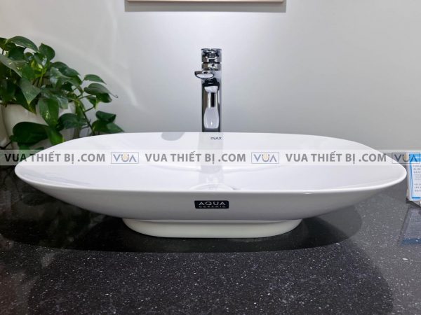 Chậu rửa mặt lavabo INAX AL-S620V đặt bàn Aqua Ceramic