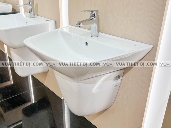 Chậu rửa mặt lavabo INAX L-297V (EC/FC) L-297VC chân lửng treo tường