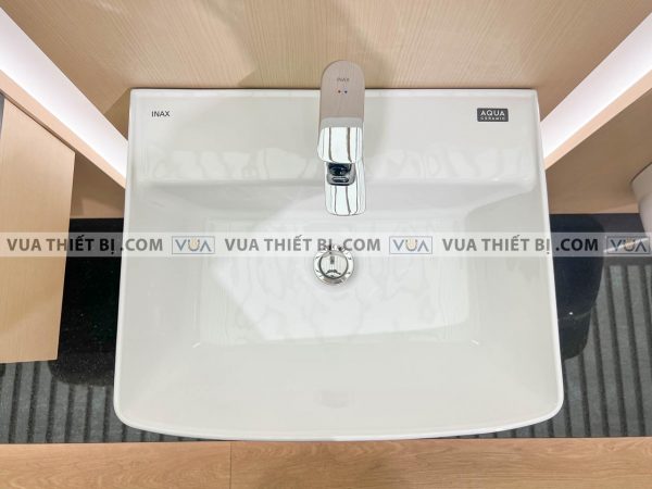 Chậu rửa mặt lavabo INAX L-312V (EC/FC) kèm L-298VC chân lửng treo tường