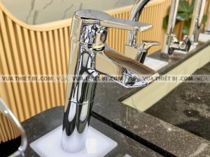 INAX LFV-6012SH - Vòi chậu lavabo cổ cao nóng lạnh 2 Vòi chậu lavabo INAX LFV-6012SH cổ cao nóng lạnh