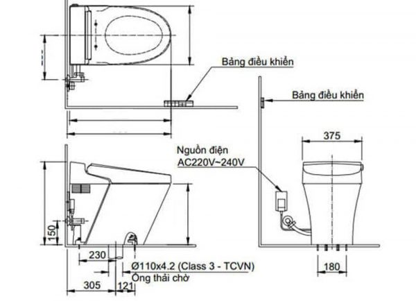 Bản-vẽ-kĩ-thuật-Bồn-cầu-thông-minh-INAX-AC-G216VN-BW1-SATIS-G-nắp-điện-tử