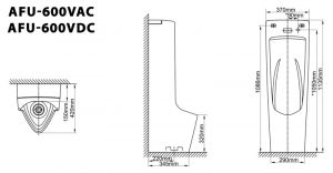 Bản-vẽ-kĩ-thuật-Bồn-tiểu-nam-INAX-AFU-600VAC-AFU-600VDC-cảm-ứng-dùng-điện-đặt-sàn