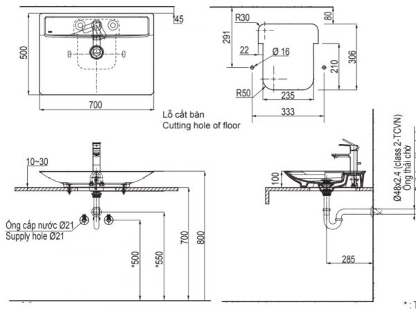 Bản-vẽ-kĩ-thuật-Chậu-rửa-mặt-lavabo-INAX-AL-S630V-đặt-bàn