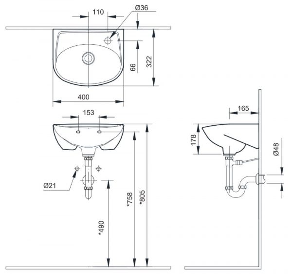 Bản-vẽ-kĩ-thuật-Chậu-rửa-mặt-lavabo-INAX-L-280V-treo-tường