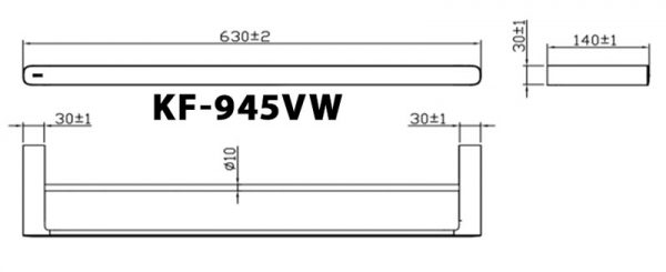 Bản-vẽ-kĩ-thuật-Thanh-vắt-khăn-INAX-KFS-945VW-S-Series