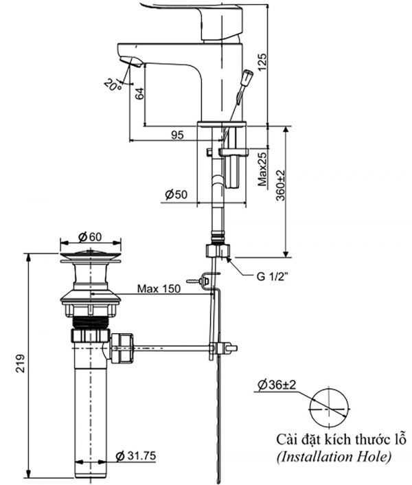 Bản-vẽ-kỹ-thuật-Vòi-chậu-lavabo-INAX-LFV-2012S-nóng-lạnh-1-lỗ