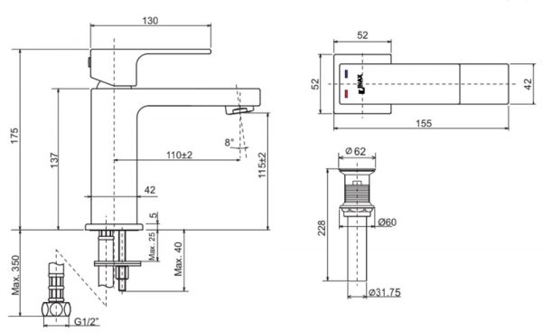 Bản-vẽ-kỹ-thuật-Vòi-chậu-lavabo-INAX-LFV-402S-nóng-lạnh-1-lỗ