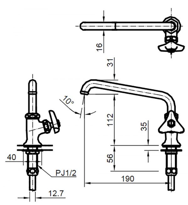 Bản-vẽ-kỹ-thuật-Vòi-lạnh-INAX-LF-14-13