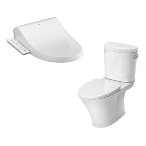 Bồn Cầu 2 Khối INAX AC-710A +CW-H17VN nắp rửa điện tử