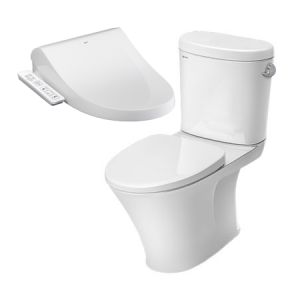 Bồn Cầu 2 Khối INAX AC-710A +CW-H18VN nắp rửa điện tử