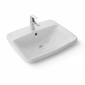 Chậu rửa mặt lavabo INAX AL-2398V (EC/FC) dương vành Aqua Ceramic