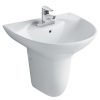 INAX L-288V (EC/FC) L-288VC - Chậu rửa mặt lavabo chân lửng treo tường 6 Chậu-rửa-mặt-lavabo-INAX-L-288V-(EC-FC)-L-288VC-chân-lửng-treo-tường