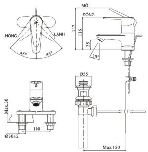 voi-rua-nong-lanh-inax-lfv-1101s-1-lavabo-3-lo