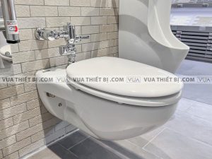 INAX AC-22P CW-H20VN - Bồn cầu thông minh treo tường nắp điện tử 4 anh thuc te bon cau treo tuong inax ac 22pvn aqua ceramic nap em 4